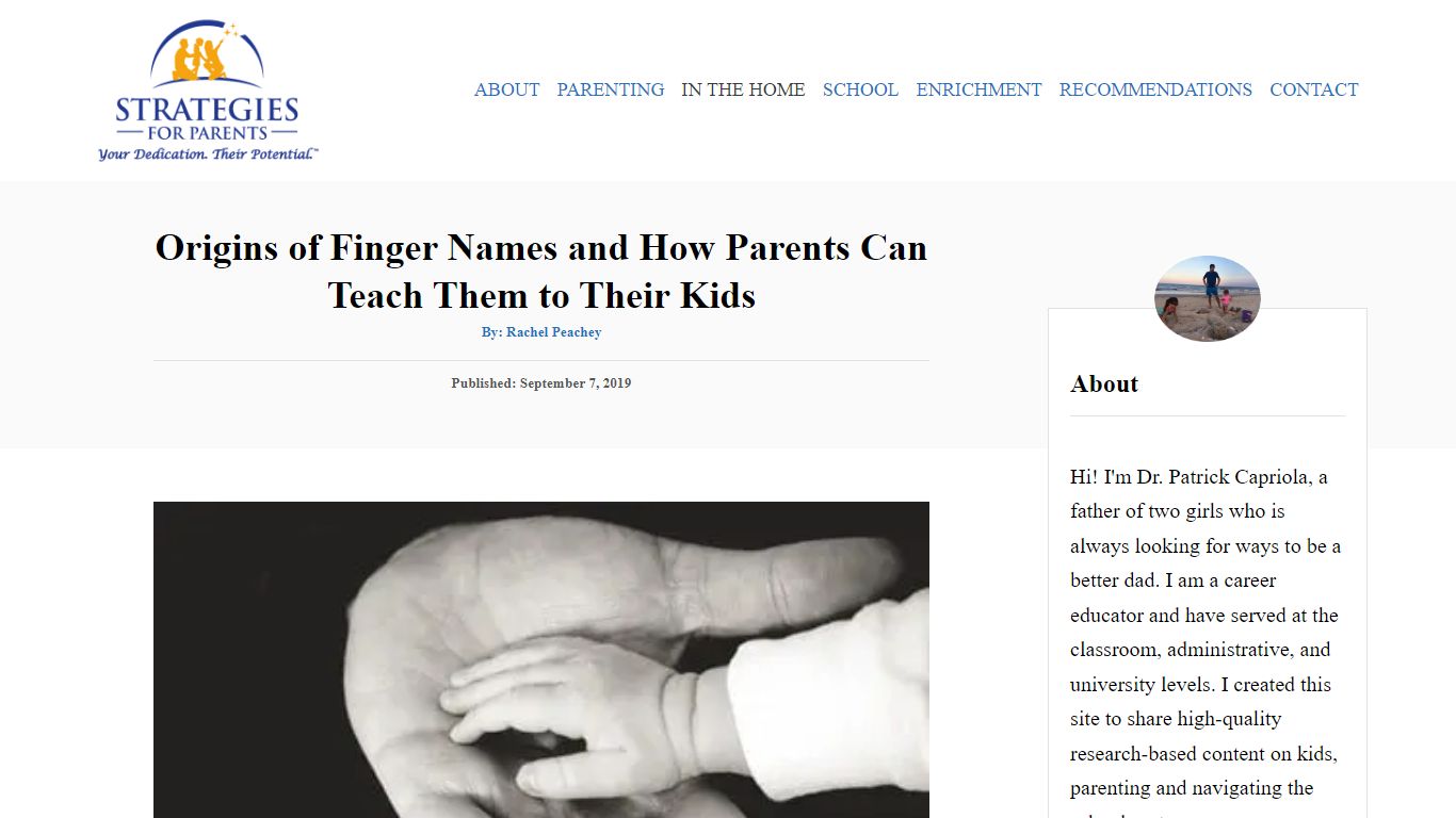 Origins of Finger Names and How Parents Can Teach Them to Their Kids